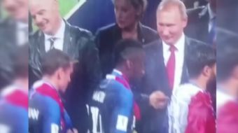 Fransa´nın FIFA Dünya Kupası Finali´nde Hırvatistan´ı 4-2 yenip şampiyon olduğu maçın ardından yapıl