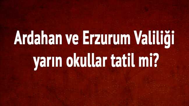 Erzurum+Ardahan+yar%C4%B1n+okullar+tatil+mi?+Son+dakika+kar+tatili+var+m%C4%B1+Valilik+a%C3%A7%C4%B1klamalar%C4%B1