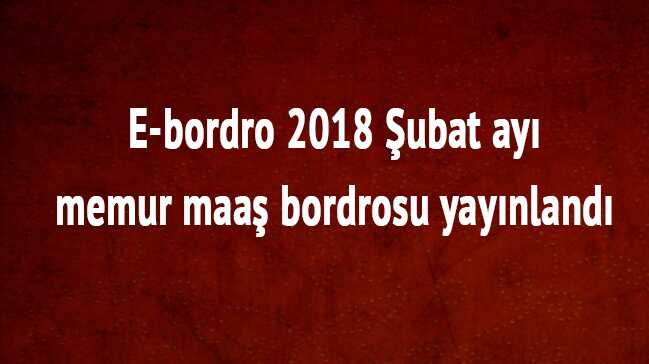 E-bordro+2018+%C5%9Eubat+ay%C4%B1+memur+maa%C5%9F+bordrosu+yay%C4%B1nland%C4%B1+