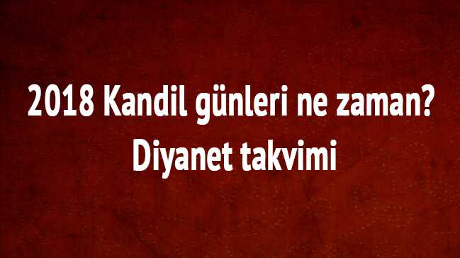 Kandil+ne+zaman?