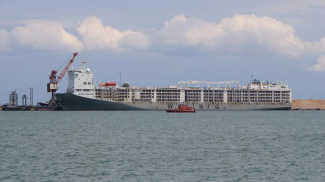 Uruguay'dan gelen gemi Samsun'u kokuttu