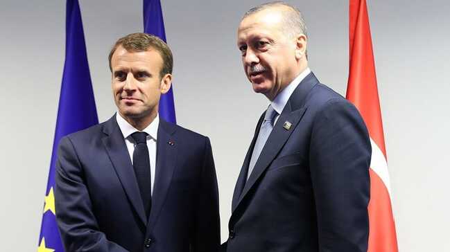 Ba%C5%9Fkan+Erdo%C4%9Fan,+Frans%C4%B1z+mevkida%C5%9F%C4%B1+Macron+ile+g%C3%B6r%C3%BC%C5%9Ft%C3%BC