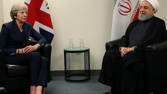 İran Cumhurbaşkanı Ruhani May ve Macron'la görüştü