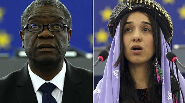 Nobel+Bar%C4%B1%C5%9F+%C3%96d%C3%BCl%C3%BC%E2%80%99n%C3%BCn+bu+y%C4%B1lki+sahibi+Doktor+Denis+Mukwege+ve+Ezidi+aktivist+Nadia+Murad+oldu