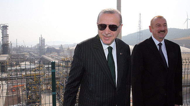 Başkan Erdoğan Azerbaycan Cumhurbaşkanı Aliyev ile bir araya geldi