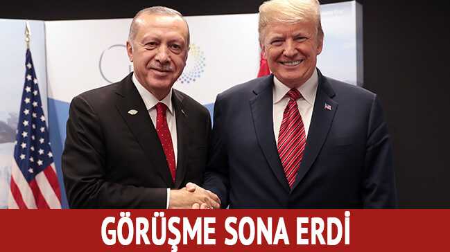 Başkan Erdoğan-Trump görüşmesi sona erdi