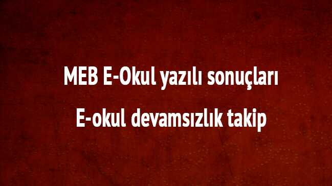 MEB+EOkul+yaz%C4%B1l%C4%B1+sonu%C3%A7lar%C4%B1-E-okul+devams%C4%B1zl%C4%B1k+takip