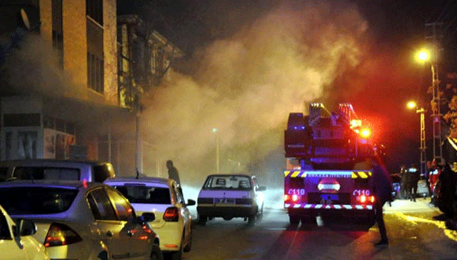 Ankara da fırın yangını